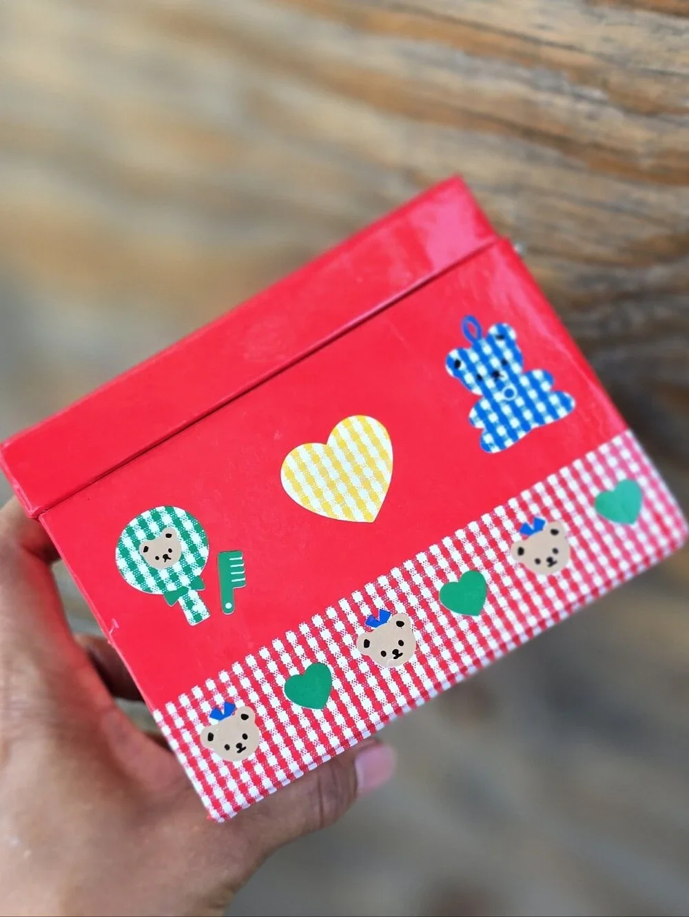 1990's NEW vintage SANRIO Hello Kitty double-tiered stamps, stickers, paper